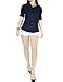 Fandsway Womens Office to Casual Button Down Shirt with Roll-up Sleeve