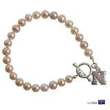 Nebraska Cornhuskers Pink Pearl Bracelet