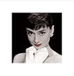 Audrey Hepburn - Red Lips - 16 x 16 Poster