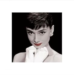 Audrey Hepburn - Red Lips - 16 x 16 Poster