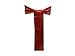 ELINA HOME PACK OF 50 Satin Chair Cover Bow Sash Wedding Banquet Decor (RED)