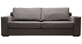 Utah Fabric Sofa 3 Seater (Dark Brown)