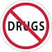 HH29 - Hard Hat Emblem, SAY No To Drugs, 2" Diameter, Pressure Sensitive Vinyl