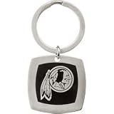24604 Stainless Steel 35Mm X 35Mm Polished Washington Redskins Logo Keychain