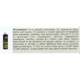 SEACHEM FLOURISH FRESHWATER AQUARIUM LIVE PLANT SUPPLEMENT LIQUID 3.4 OZ by