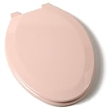 Comfort Seats C1B4E2-20 Deluxe Molded Wood Toilet Seat, Elongated, Pink