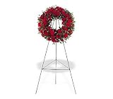 Sympathy Rose Flowers Red Regards Wreath