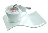 Produkt-Bild: Villeroy & Boch 10-2484-8708 NewWave Caff&egrave; Cappuccinoset 3-tlg mit L&ouml;ffel