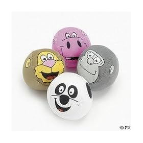 12 pc Foam Zoo Animal Soaker Balls