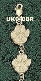Univ Of Georgia G & Bulldog Head Bracelet -Choose From 14K Gold 10K Gold or Stainless Steel