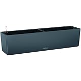 Lechuza Balconera Color 80 All-In-One (Matte Smooth) Planter, Slate