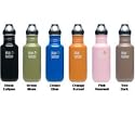 Six (6) Klean Kanteen Colors Stainless Steel Water Bottles with POLY Loop Top