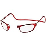 CliC Adjustable Front Connect Reader, 2.00 Strength, Red Frame