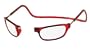 CliC Adjustable Front Connect Reader, 1.50 Strength, Red Frame