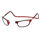 CliC Adjustable Front Connect Reader, 1.50 Strength, Red Frame