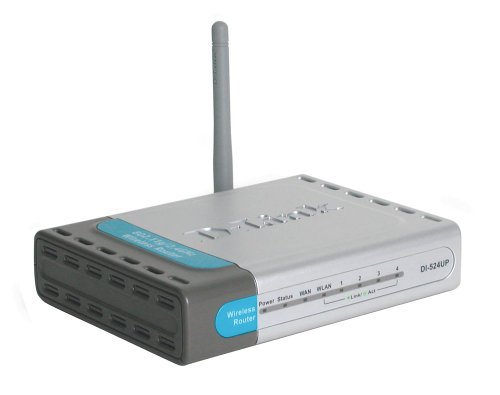 D-Link DI-524UP Wireless IP-Router + Printserver IAS Fast 4 x RJ45 Switch + 1 x DSL/Cable + 1 x USB + AP