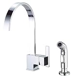 Danze D404244 Sirius Single-Handle Kitchen Faucet with Side Spray, Chrome