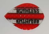 3 sets Xtra Strong Ruthless Red Pear Shape flights - Dimplex Style