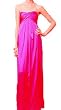 New Sexy Strapless Maxi Full Silk Purple Cocktail Dress