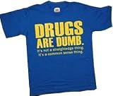 MOTIV - Straight Edge - Drugs Are Dumb - Blue T-shirt