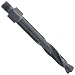 Precision Twist TS18 High Speed Steel Threaded Shank (Short Series) Drill Bit, Black Oxide Finish, Threaded Shank, Spiral Flute, 135 Degree Point Angle