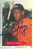 Ricky Gutierrez, Hagerstown Suns - Orioles Affiliate Autographed Card