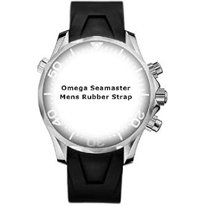 New Omega Seamaster Black Rubber Strap 98000085