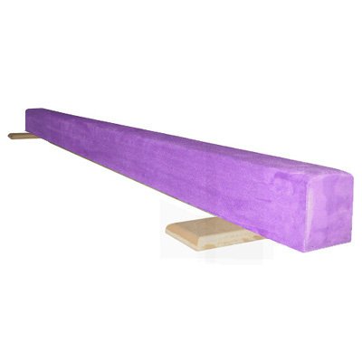 8ft Purple Suede Gymnastics Balance Beam