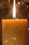 One 6 Hand Poured Beeswax Pillar Candle