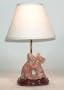 Unique Mayan Terra Cotta Figurine Small Table Lamp