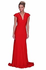 Sexy V-neck Spandex/Knit   Ball Gown Evening Dress/Homecoming Dress/Prom Dress/Party Dress/Wedding Dress 