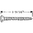United States Hdwe. S940D Rosette Screw
