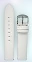 Fits Philip Stein Size 1 18mm White Calf Leather Watchband with Spring Bars By JP Leatherworks