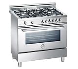 Range - 36 inch Dual Fuel Stove with 6 Burners - Professional Series by Bertazzoni