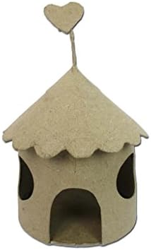 Paper Mache Fairy House Round Window by Craft Pedlers