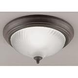 Westinghouse 64307 Sienna Single Light Ceiling Fixture Featuring Frosted Swirl Glass