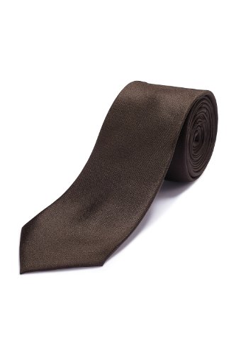 ESPRIT Collection Herren Krawatte A33501, Gr. one size, Braun (real brown 201) Preisvergleich