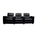 Hollywood Home Theater 3-Seat Sofa - Black