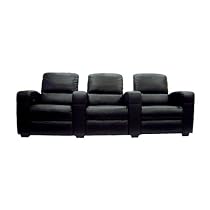 Hollywood Home Theater 3-Seat Sofa - Black