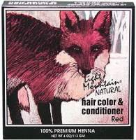 Hair Color & Conditioner- Red - 4 oz - Powder