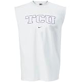 Nike Texas Christian Horned Frogs White Classic College Sleeveless T-shirt