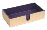Caspari Lacquer Guest Towel Holder, Plum and Gold
