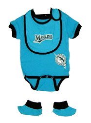 Florida Marlins Creeper with Bib and Booties