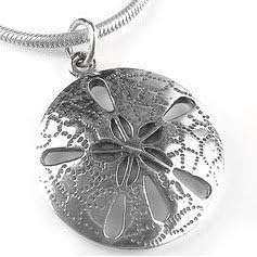 Buy New Sterling Silver Beach Sand Dollar Pendant or Charm by Silver Insanity