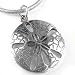 New Sterling Silver Beach Sand Dollar Pendant or Charm