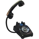 iClassic Phone Alarm Clock & Lamp - Vintage Night Stand Home Decor - Black