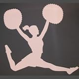 Cheerleader with Pom Pom's magnet