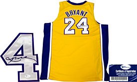 Kobe Bryant Autographed / Signed Authentic Los Angles Lakers 2010 NBA Finals Gold Jersey (OAI)