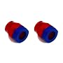 Spectre 1260 Red and Blue Magna-Clamp Vacuum Line Fitting - Pack of 2