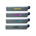 4 cartouches de toner pour OKI C 810C...